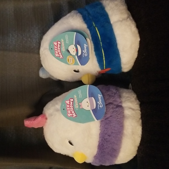 Squishmallows Donald and Daisy Duck Disney Fuzzamallows Bundle - Picture 2 of 3